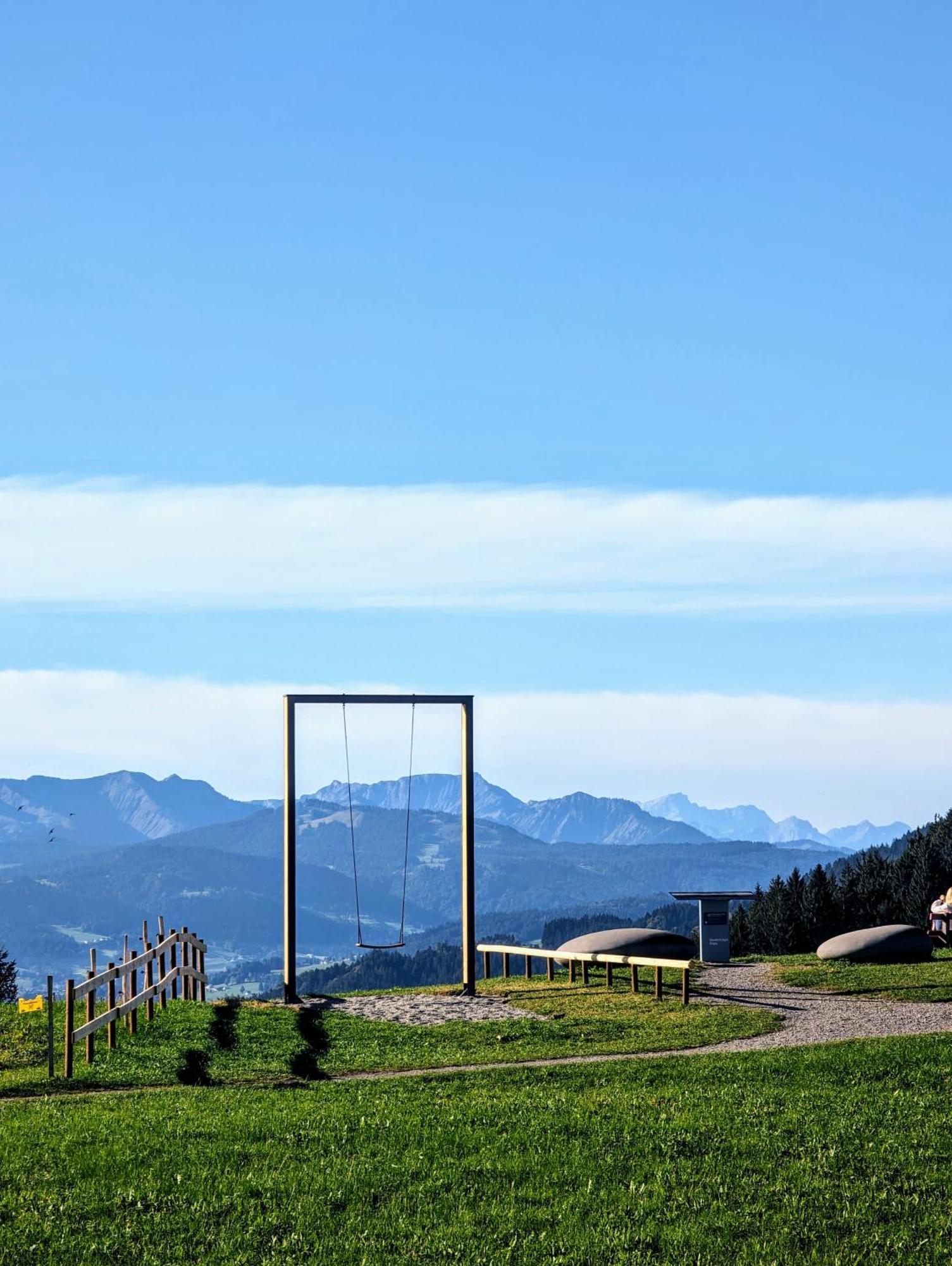Ferienwohnung Bergpfote - Hund Herzlich Willkommen Scheidegg Exteriör bild